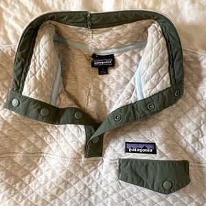 Patagonia Synchilla Pullover Snap T Fleece Pullover, Large, Stitched repaired
